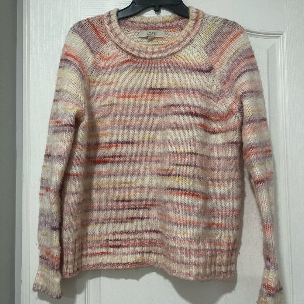 LOFT Pastel Striped Women's Sweater